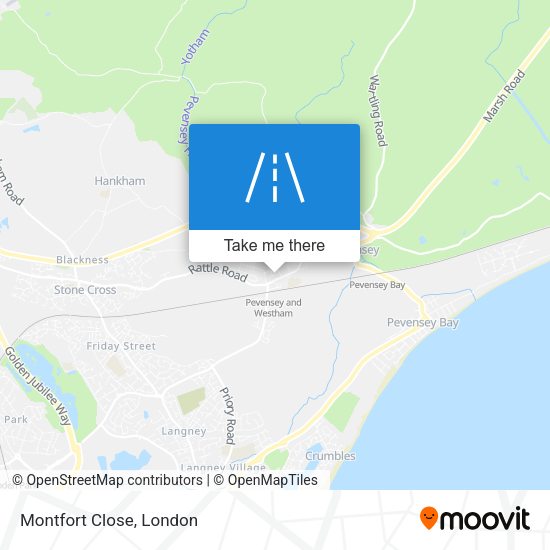 Montfort Close map