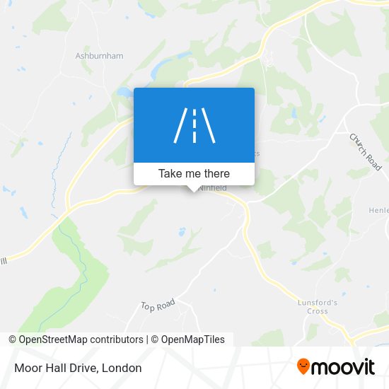 Moor Hall Drive map