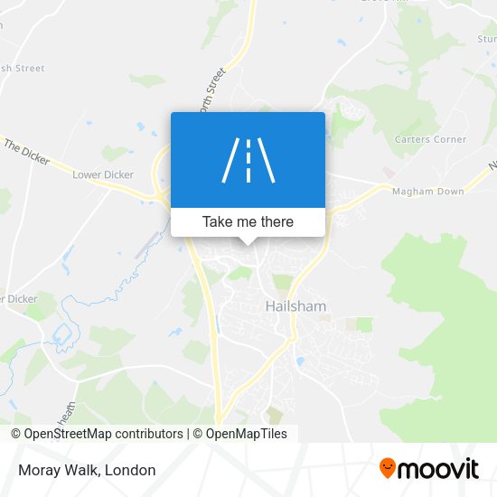 Moray Walk map