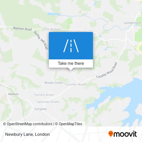 Newbury Lane map
