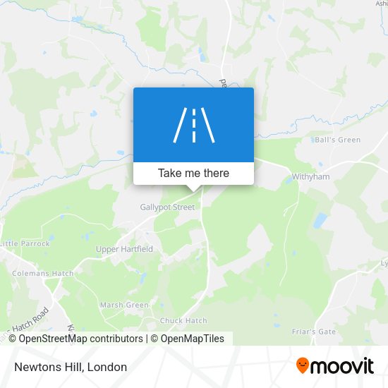 Newtons Hill map