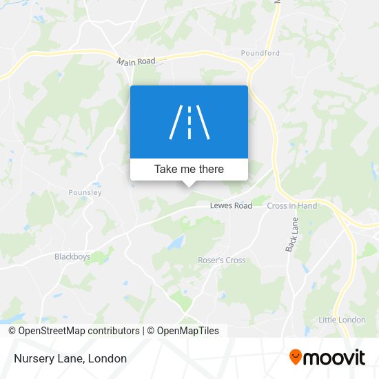 Nursery Lane map
