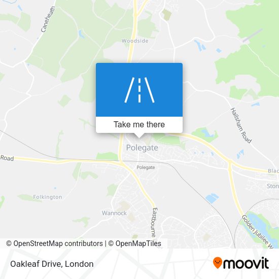 Oakleaf Drive map