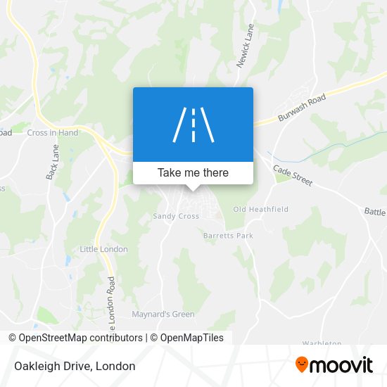 Oakleigh Drive map