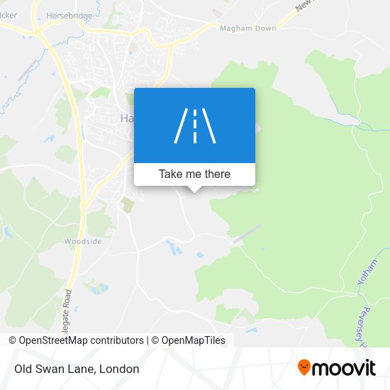 Old Swan Lane map