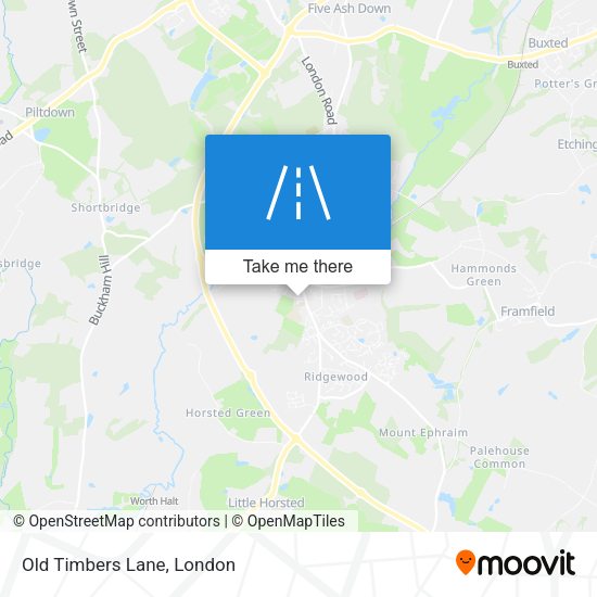 Old Timbers Lane map