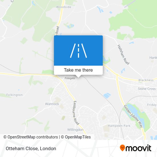 Otteham Close map