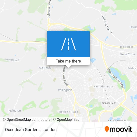 Oxendean Gardens map
