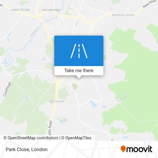 Park Close map