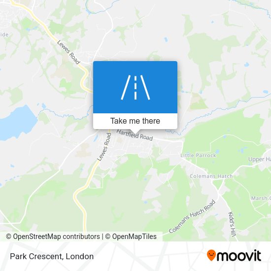 Park Crescent map