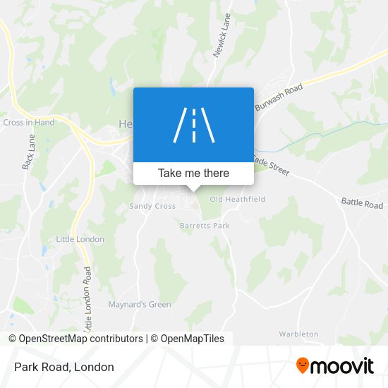 Park Road map
