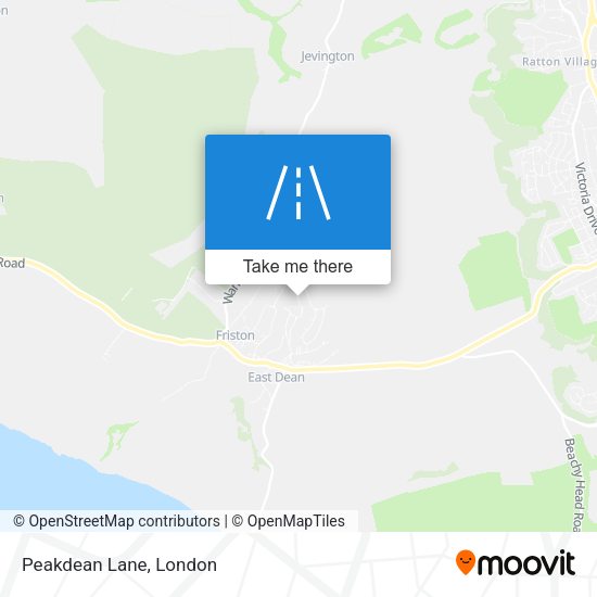 Peakdean Lane map