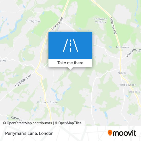 Perryman's Lane map