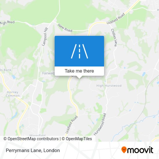Perrymans Lane map
