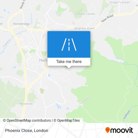 Phoenix Close map
