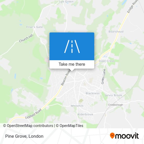 Pine Grove map
