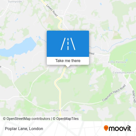 Poplar Lane map