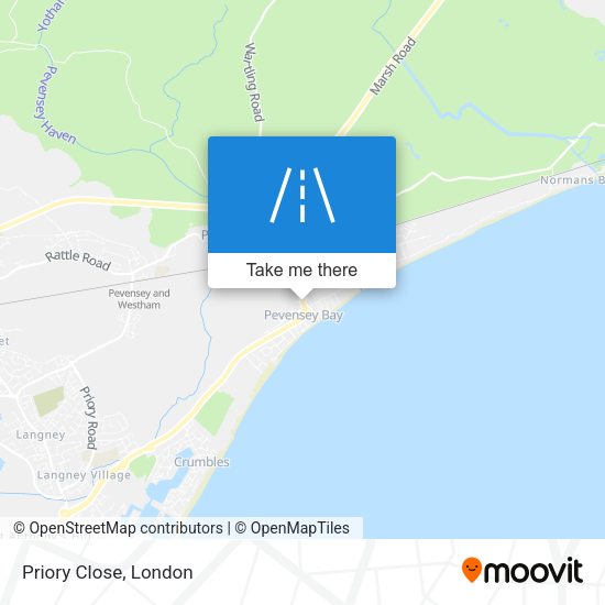 Priory Close map