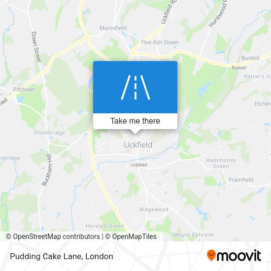 Pudding Cake Lane map