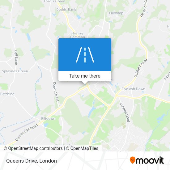 Queens Drive map