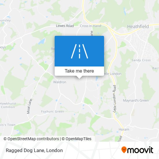 Ragged Dog Lane map