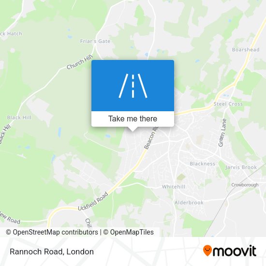 Rannoch Road map