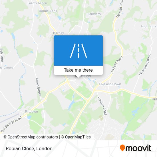 Robian Close map