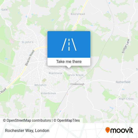 Rochester Way map