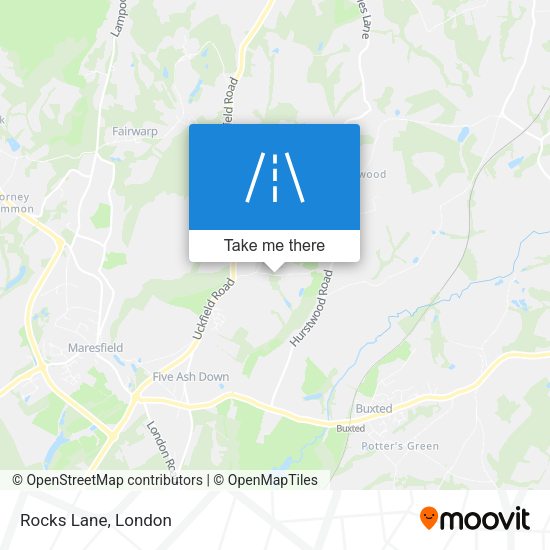 Rocks Lane map