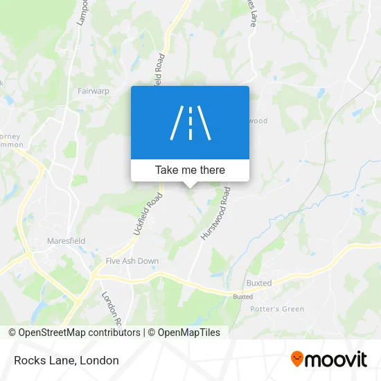 Rocks Lane map