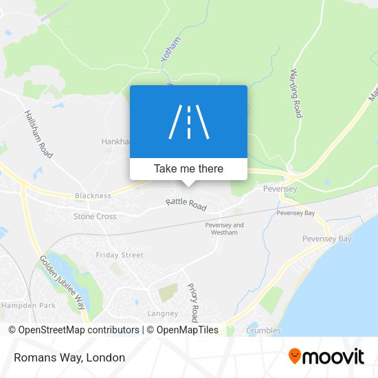 Romans Way map