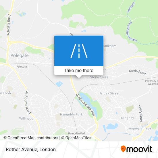 Rother Avenue map