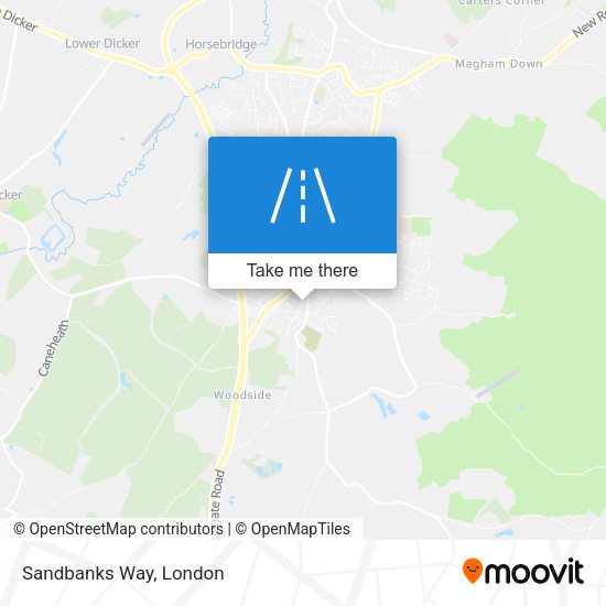 Sandbanks Way map
