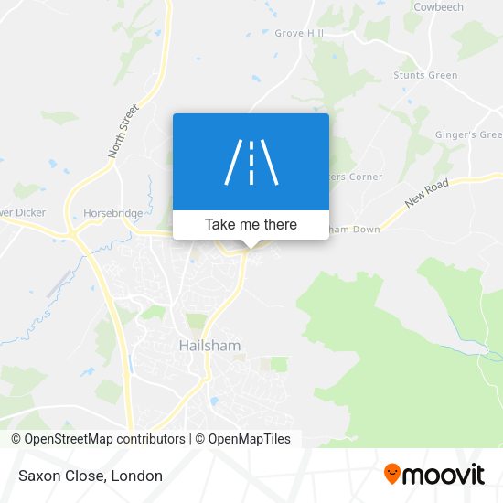 Saxon Close map