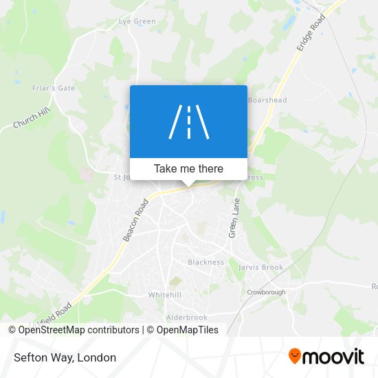 Sefton Way map