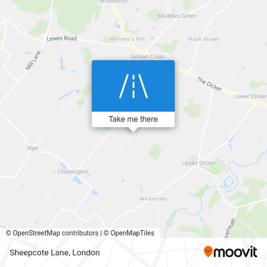 Sheepcote Lane map