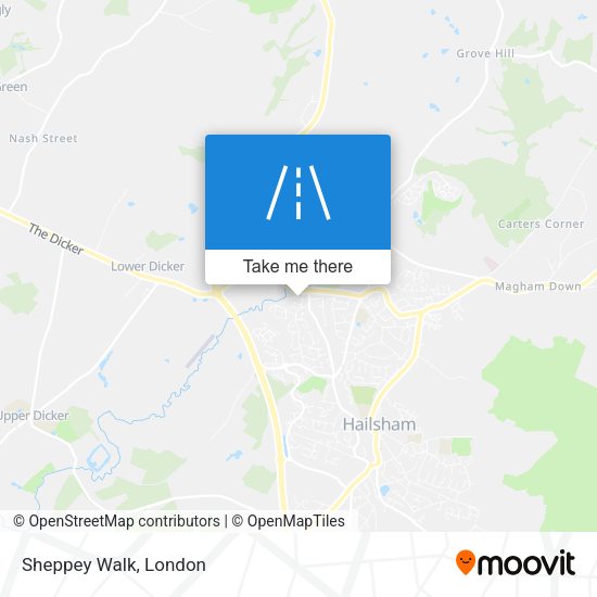 Sheppey Walk map