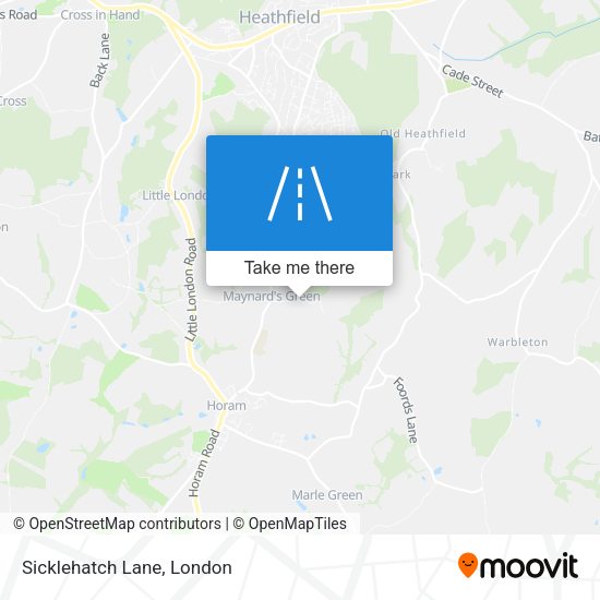Sicklehatch Lane map