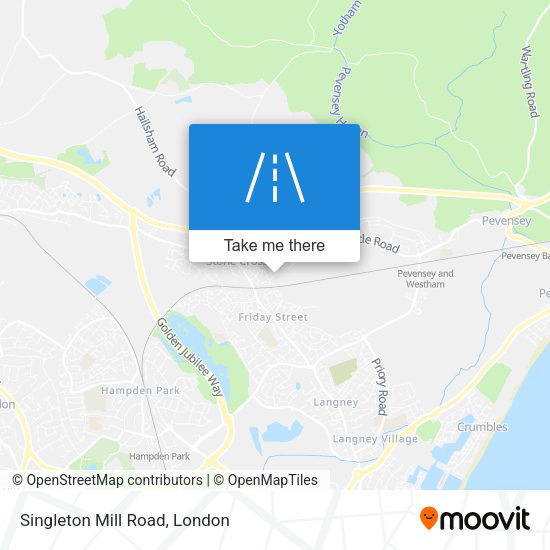 Singleton Mill Road map