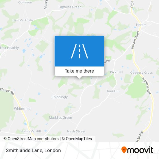 Smithlands Lane map