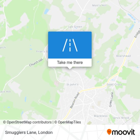Smugglers Lane map