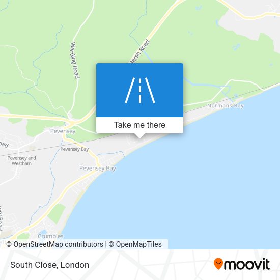 South Close map
