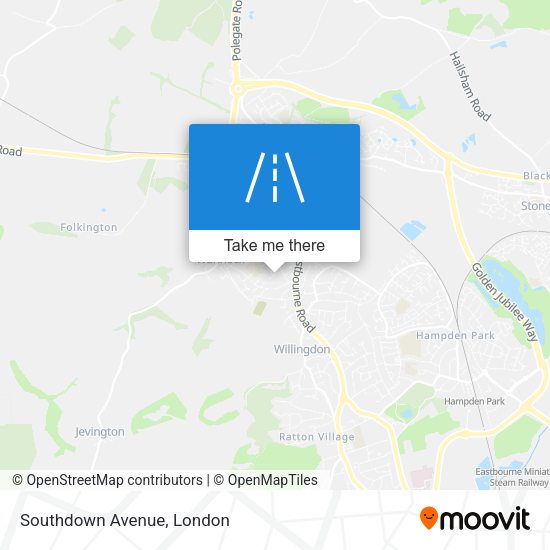 Southdown Avenue map