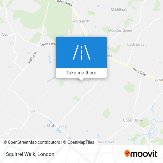 Squirrel Walk map