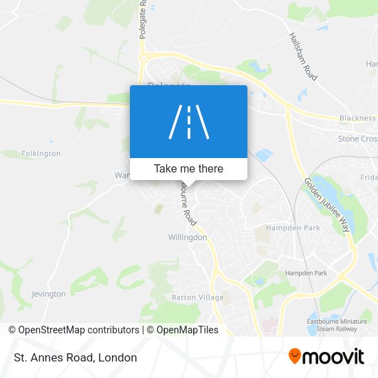 St. Annes Road map