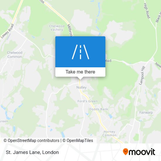 St. James Lane map