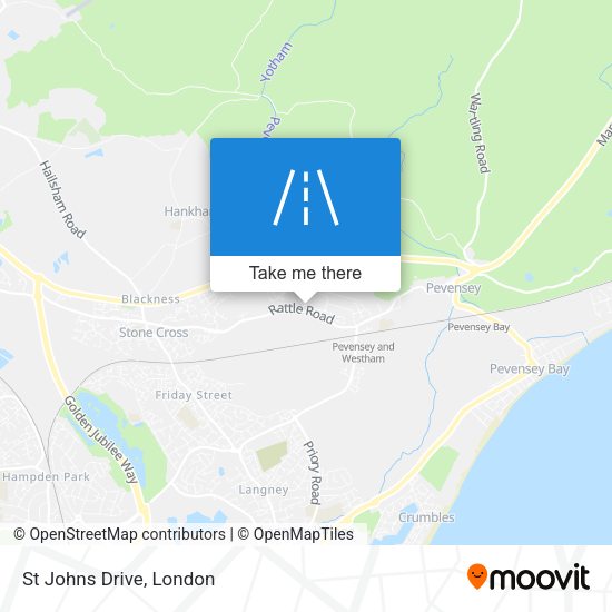 St Johns Drive map