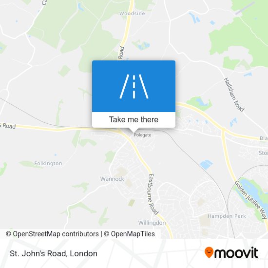 St. John's Road map