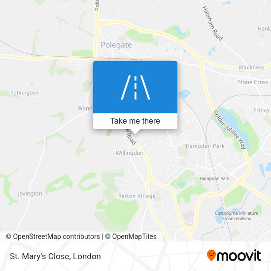 St. Mary's Close map