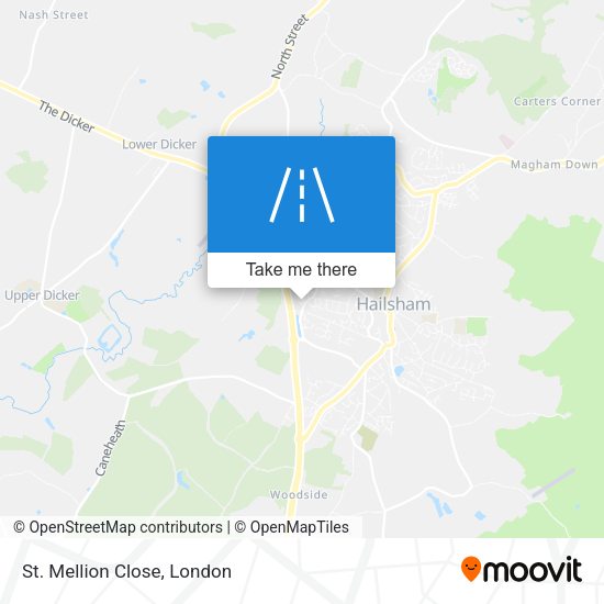St. Mellion Close map